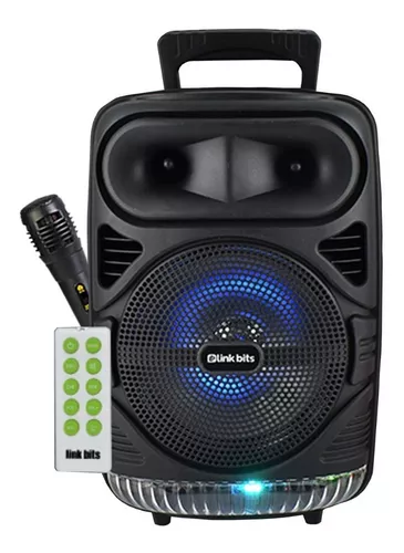 Bocina Bluetooth Grande Con Microfono, 8''*2 Altavoz Speaker Potencia de  10W