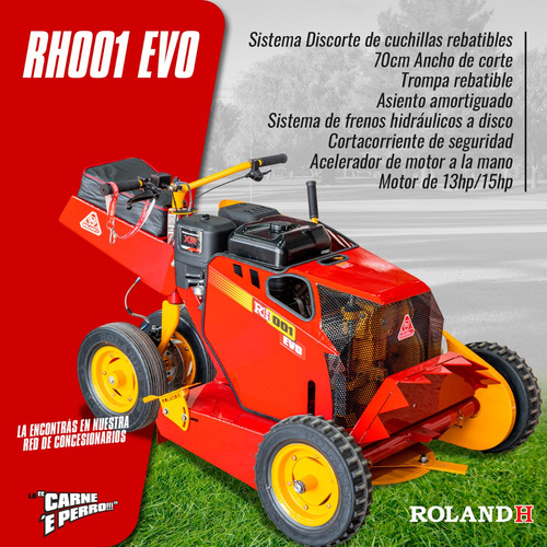 Motochirquera Para Césped Rh Evo C/ Motor B&s 13hp Eléctrico