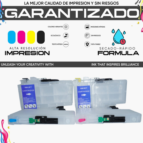 Cartuchos Rellenable Compatible Brother Lc406 J4335dw J4345d