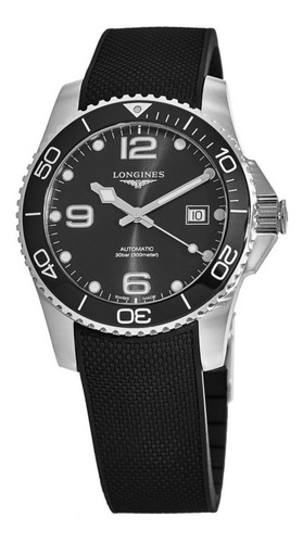 Relogio Longines L37814569 Hydroconquest Preto Automatico