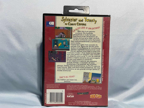 Sylvester And Tweety Tec Toy Mega Drive Completo (Usado)