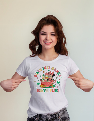 Playera Dama Navidad Dn Minnie Daisy P91