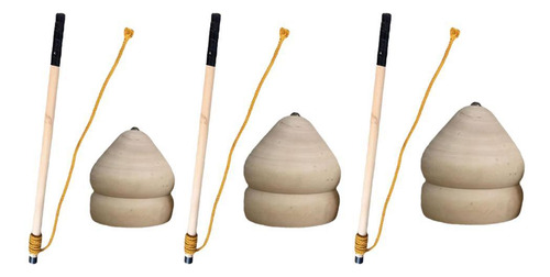Trompos De Madera Clásicos Con Punta Resistente Y Varillas