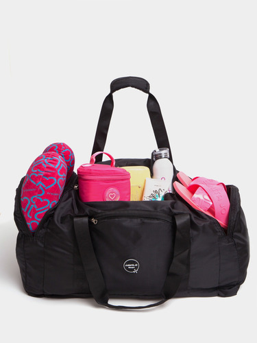 Cartera Bolso Plegable Viaje Minimax Mujer Grande Juanita Jo Negro Lisa