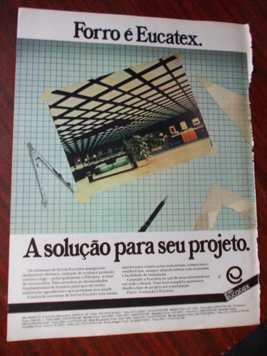 Propaganda Antiga - Citizen Relógio/ / Eucatex Forro/ Consul
