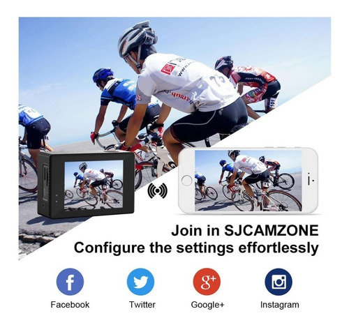 Câmera A Prova D'água Sjcam Sj5000 Action Cam Wi-fi 2.0 Lcd