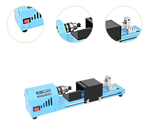 Mini Torno De Madeira, Torno Mecânico Para Torneamento De