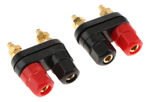 R 2pcs 4mm Banana Plug Jack Socket Binding Post Para