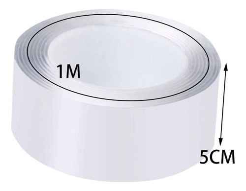 Fita Adesiva Dupla Face Lantejoulas 2mmx5cmx1m