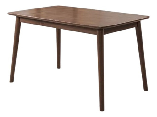 Mesa Con 6 Sillas Windsor Bistró Madera Nogal 120x70