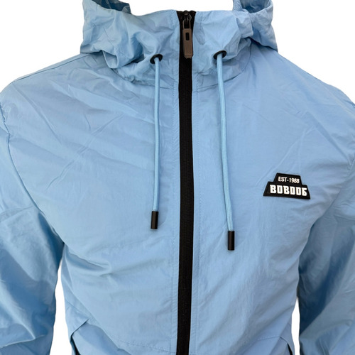 Chamarra Impermeable Hombre Ligera Gorro Desmontable Slim