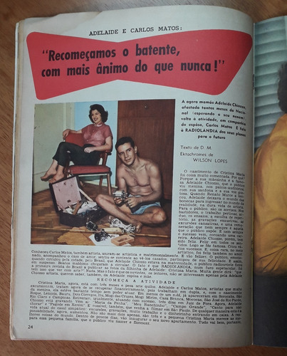 Revista Radiolândia 70 1955 Adelaide Chiozzo Na Capa (Usado)