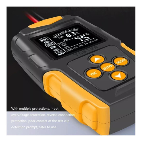 Analizador De Batería Lcd Digital 12v/24v
