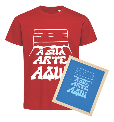 Tela 25x30 Gravada Com A Sua Arte Silk Screen Serigrafia