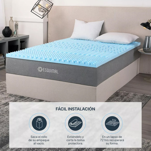 Esquimal Sobrecolchón Matrimonial Colchoneta Memory Foam 5cm