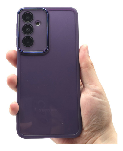 Funda + Mica Para Samsung A16 Case Protector Carcasa Rudo Balloon Cromo - Violeta Samsung A16