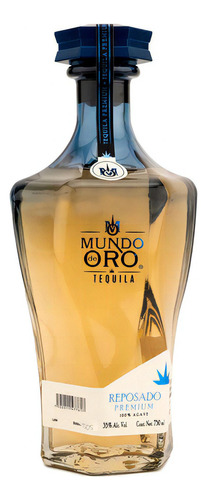 Tequila Artesanal Mundo De Oro Reposado 750 Ml