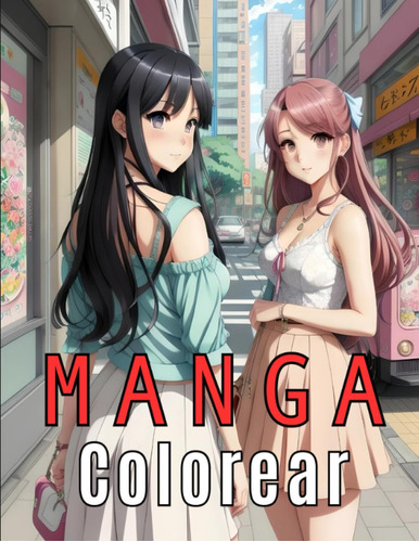 Manga Colorear: 50 Ilustraciones De Anime Femenino Par 71hfk