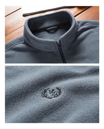 Chaqueta Polar Suave Para Hombre Estilo Rocker