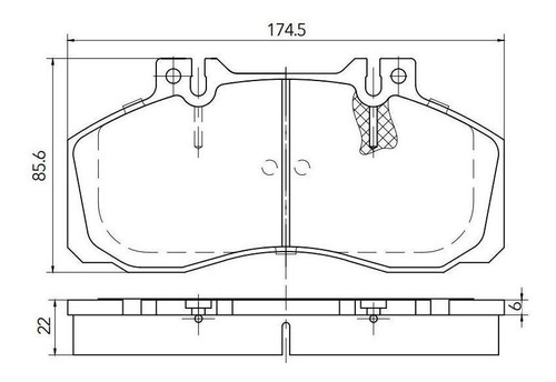 Imagen 9 de 12 de Pastillas Freno Delanteras Mercedes Benz L 913 L 913