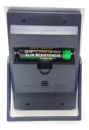 Mini Relógio De Mesa Digital Na268-a Despertador Data Cor Prateado Pilha