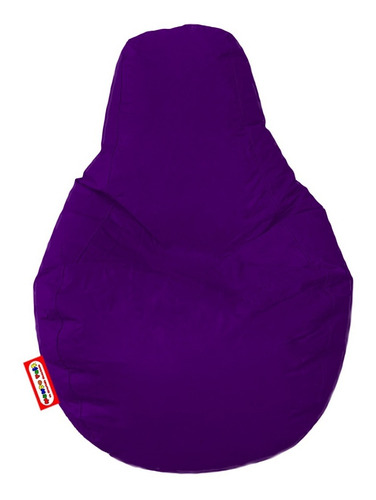 Puff Pera Grande Morado Para Personas De Hasta 100kg