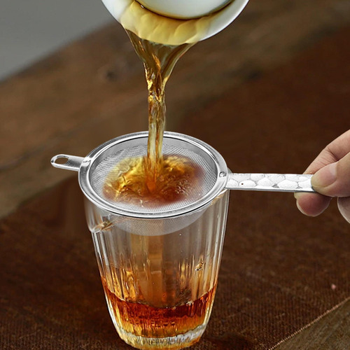 Colador De Té Con Mango, Ligero, Portátil, De Malla Fina Par