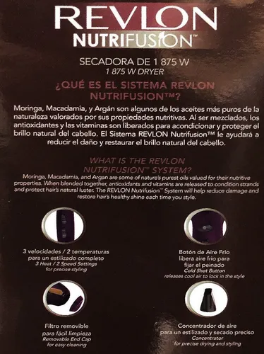 Alaciadora revlon online nutrifusion