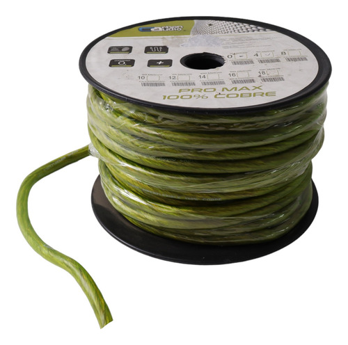 Rollo 30mt Cable 100% Cobre Cal. 4 Carbón Audio