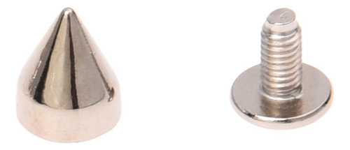 50 Piezas De Tela De Cuero Con Forma De Cono De Metal Con Fo