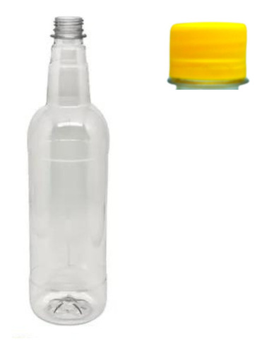Pet Garrafa Fabricação C/ Tampa 900ml Atacado 476un Cor Amarelo