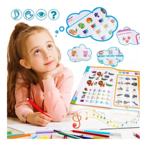 Libro Didáctico Interactivo Aprendizaje Para Niños Educativo