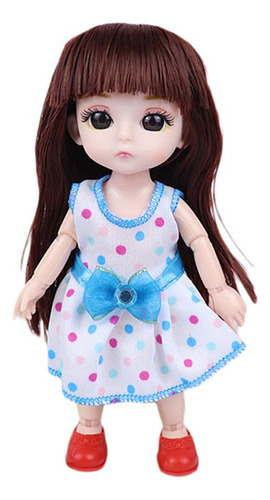 Shaoke Articulaciones 1/12 Muñeca Bjd Ojos 3d F