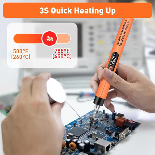 H6crystally- Kit De Soldador Inalámbrico Portátil Usb