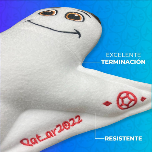Imagen 5 de 10 de Peluche La'eeb Mascota Mundial Qatar 2022 Futbol Niños
