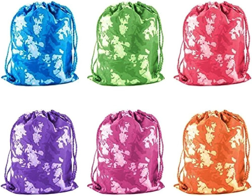 Bolsa Para Suministros Con Cordones Diseño Camuflaje 24 Pzas