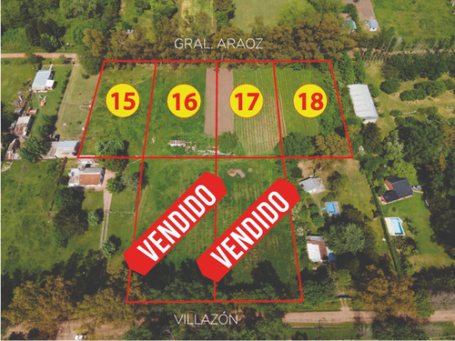 En Venta Ultimos 4 Terrenos/lotes Quinta - En Cuartel V, Moreno Gba Zona Oeste 