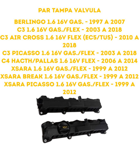 Par Tampa Valvula C3 Air Cross Picasso C4 Hacth Pallas 1.6
