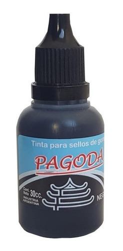 Tinta P/sellos De Goma Pagoda 30 Cc. Tapa Rosca Rojo