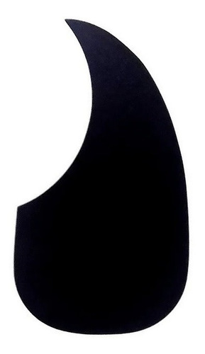 Escudo P/ Violão Folk Autocolante Estilo Martin Giannini Cor Preto Desenho Liso