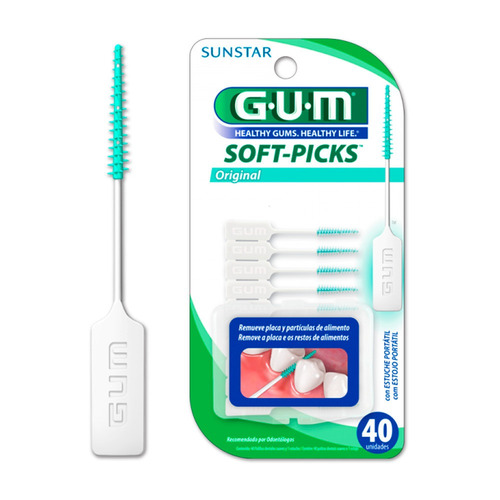 Imagem 2 de 3 de Gum Sunstar - Soft Picks (120 Unidades) - Escova Interdental