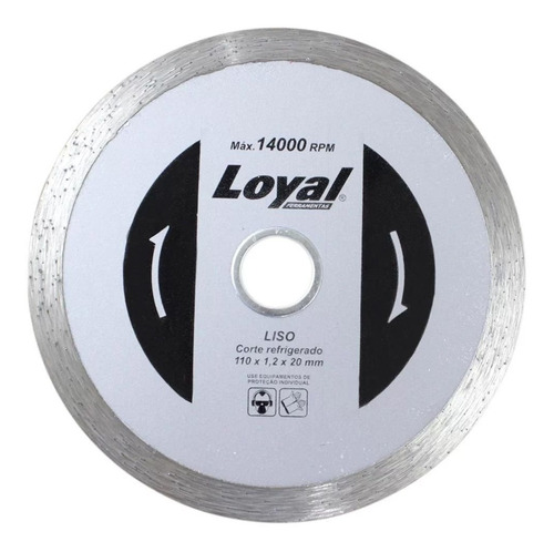 Disco Diamantado Liso 110 X 20 Mm Loyal 04104009
