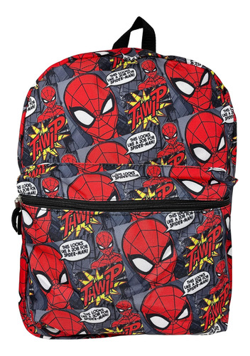 Mochila Grande Con Estampado Integral Spiderman 16 Pulgadas