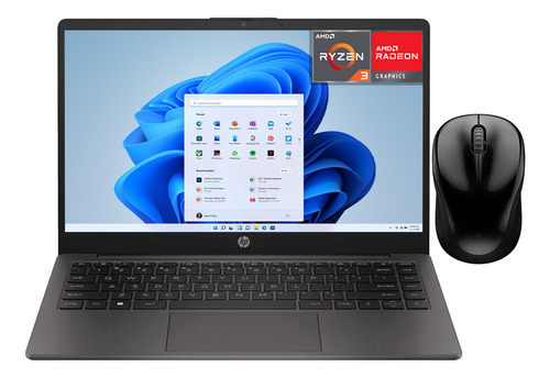 Laptop Hp 245 G10 Amd Ryzen 3 16gb Ram 256gb Ssd Windows 11 Home Mouse Dxt