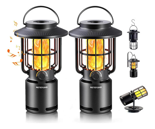 Altavoces Bluetooth Para Exteriores, Altavoz Con Luz De Llam