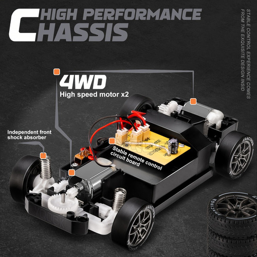 Annan 1:24 4wd Coche De Alta Velocidad Drift Regalo De