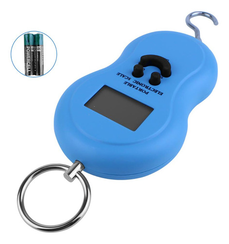 Balança Portátil Digital Mão Bolsa Mala Peixe Até 50kg Ut02 Cor Amarelo Mini Gancho Pesagem Viagem
