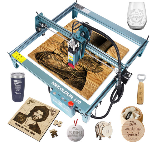 Impresora Grabadora Cnc Con Corte Láser 10w 40x40cm Wifi Mecolour L10