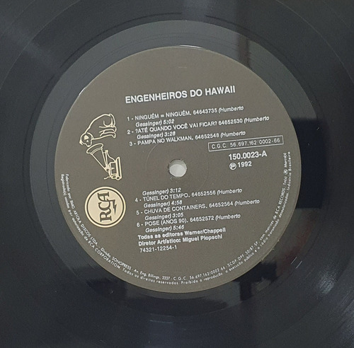 Lp Engenheiros Do Hawaii Gessinger Licks Maltz Com Encarte Estandar (Usado)