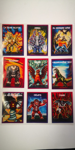 147 Tarjetas Monstruos Del Bolsillo Colección Completa Repro